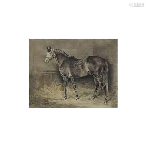 XAVIER DE PORET (1897 1975) CHEVAL DE BOX Lithogra…