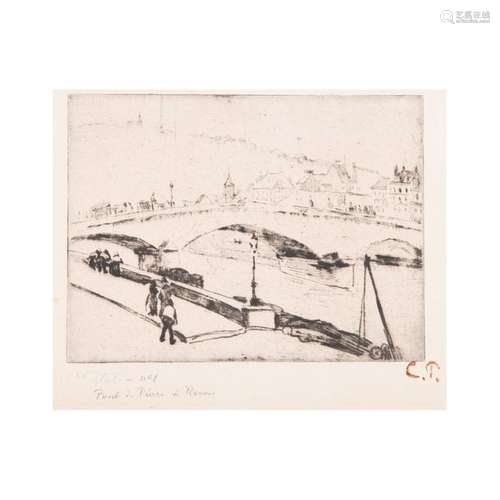 CAMILLE PISSARRO (1830 1903) LE PONT DE PIERRE À R…