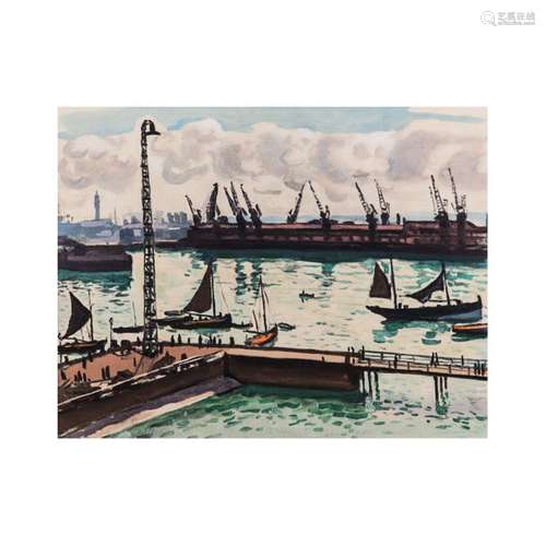 ALBERT MARQUET (1875 1947) LE PORT D'ALGER Lithogr…