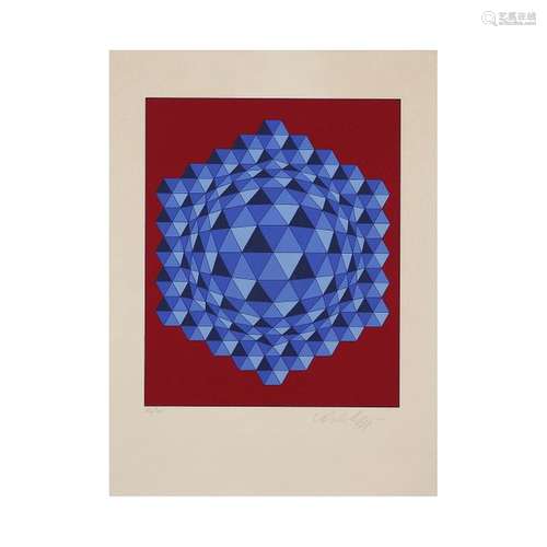 VICTOR VASARELY (1906 1997) SANS TITRE Lithographi…