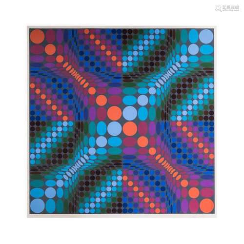 VICTOR VASARELY (1906 1997) SANS TITRE Sérigraphie…