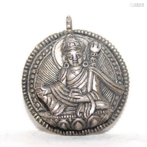 A Chinese Silver Pendent