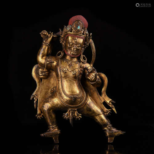 A Chinese Gilt Bronze Buddha