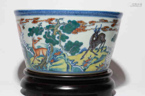 A Chinese Doucai Porcelain Jar