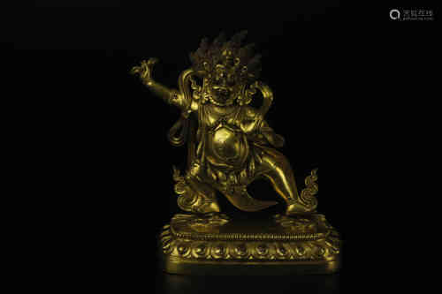 A Chinese Gilt Bronze Buddha