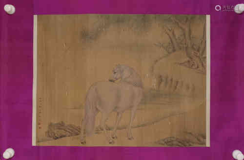A Chinese Painting, LangShiNing Mark