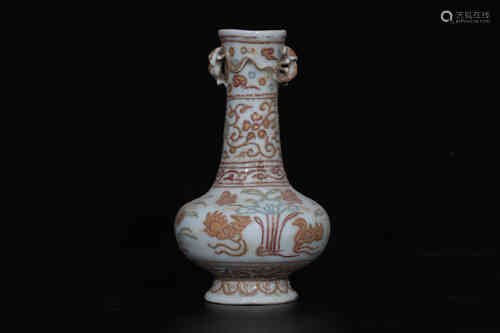 A Chinese Famille-Rose Porcelain Vase