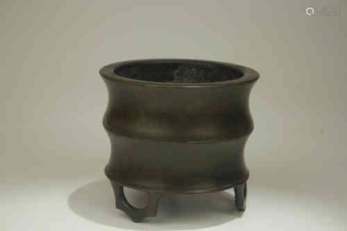 A Chinese Bronze Incense Burner