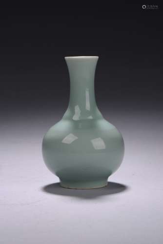 A SMALL CELADON-GLAZED VASE