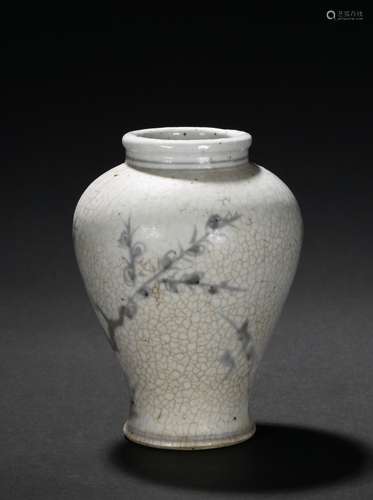 A WHITE GLAZE 'FLOWERS' GLAZE