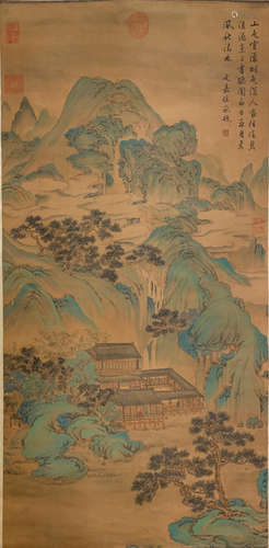 Xianshan Pavilion painting from Yin Chou