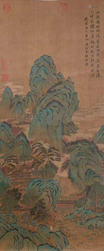 Xianshan Pavilion painting from Yin Chou