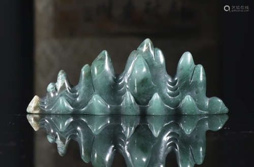 Hetian Jade Mountain penholder