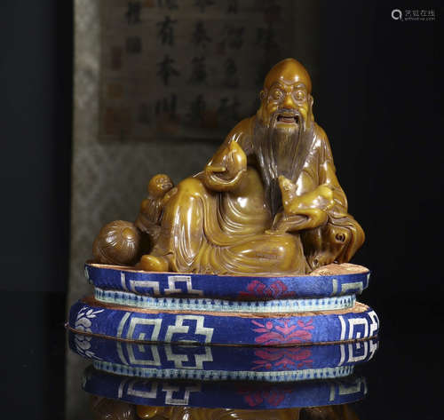 Tian Huang Fulu shou carvings