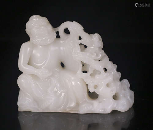 Hetian Jade dragon arhat decoration