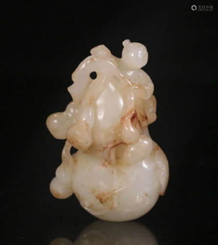 Hetian Jade gourd ornament