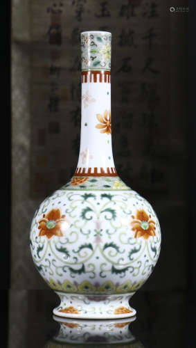 vase inlaiding flowers from Yongzheng year system
