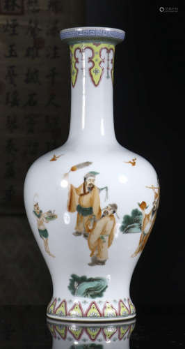 Vase inlaiding eight immortals crossing the sea from Yongzheng year system