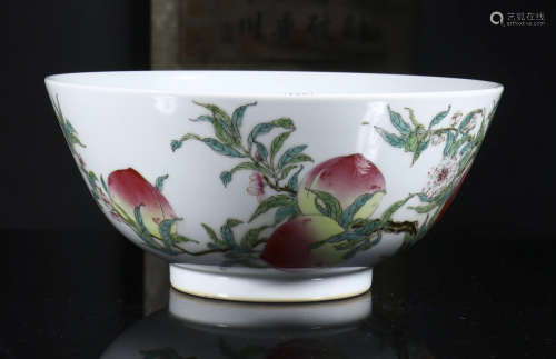 Bowl inlaiding shou peach from Yongzheng year system