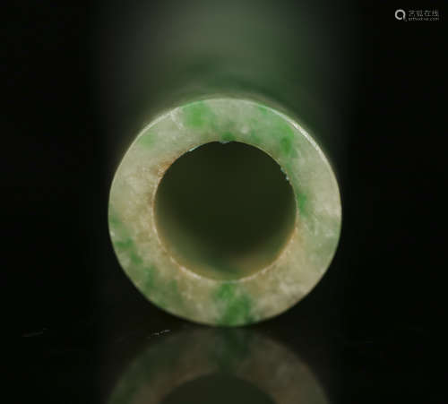 Emerald  tube from Qing