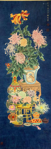 Cixi and Guangxu flower painting