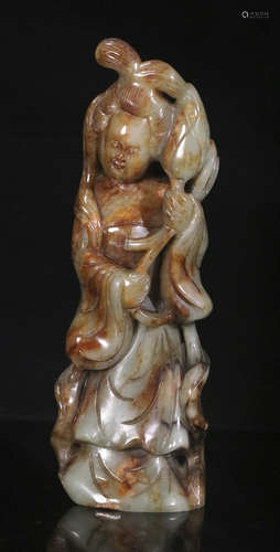 Hetian Jade Aunt ornament