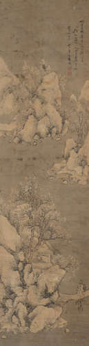 清代，题款所注日期为1692或1752年 上官周款山水图二