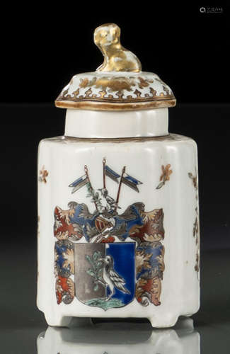 清18世纪 外销瓷盖盒