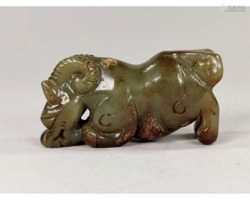 CHINESE GREEN JADE DRAGON