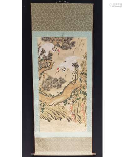 CHINESE SCROLL PAINTING OF BIRDS