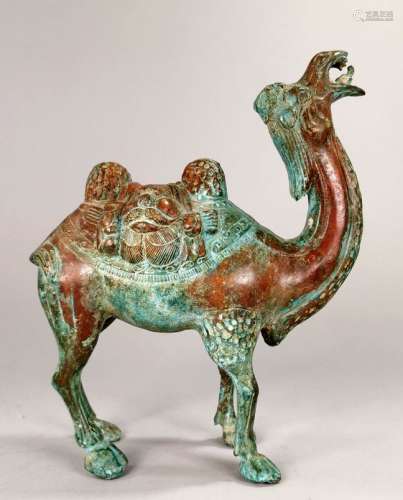 CHINESE TANG BRONZE CAMEL