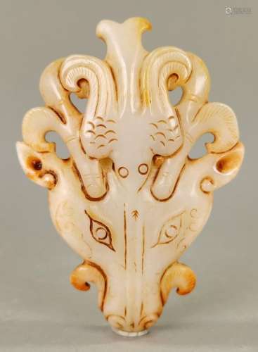 CHINESE CARVED JADE DRAGON