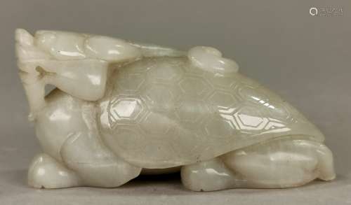 CHINESE CARVED JADE DRAGONS - QING