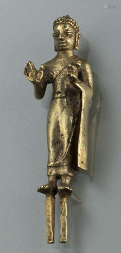 Figur des Buddha Shakyamuni aus Gold