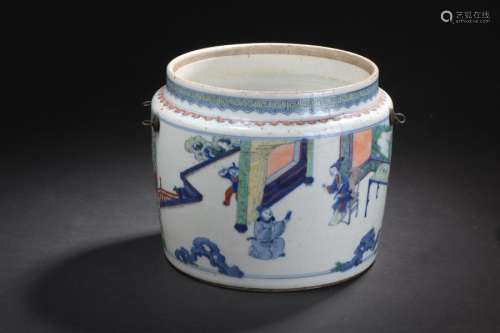 Pot en porcelaine Doucai Chine, XVIIIe XIXe siècle…