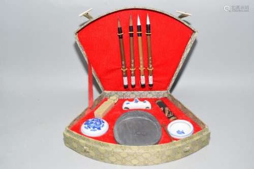 Set of Chinese Calligraphy Items