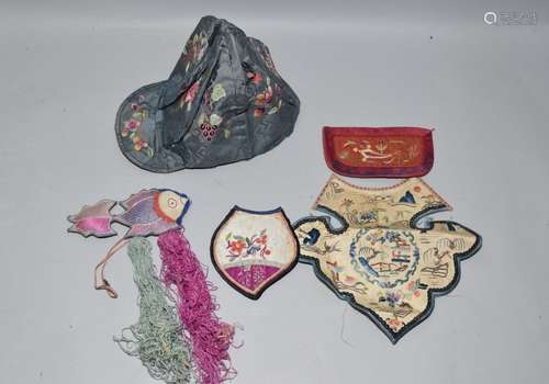 Group of 19-20th C. Chinese Embroideries