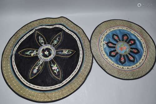 Two Chinese Embroideries