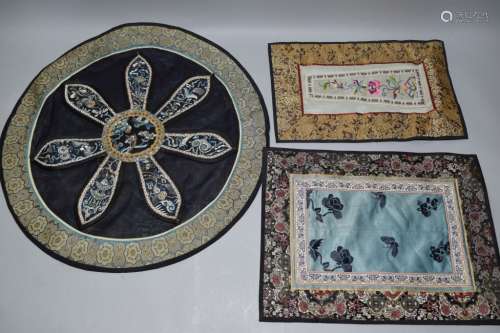 Three Chinese Embroideries