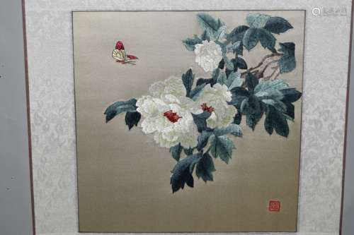 Chinese Embroidery of Peony