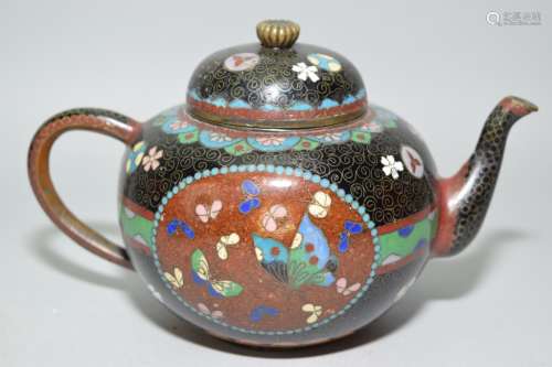 19th C. Japanese Cloisonne Teapot