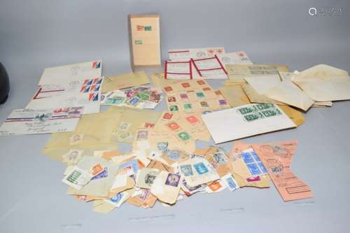 Group of International Stamps and Postcards