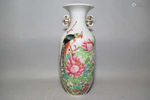 19-20th C. Chinese Famille Verte Vase