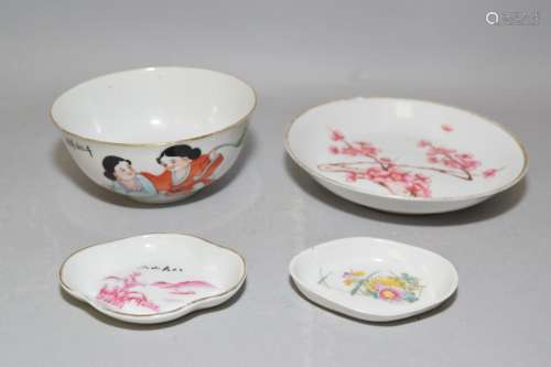 Group of Republic Chinese Famille Rose Wares