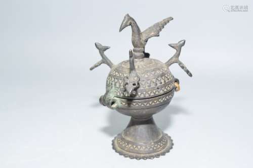 19th C. Southeastern Asian Bronze Incense Burner