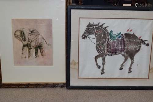 Two Framed Decorative Arts