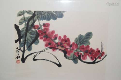 Chinese Watercolor Painting after Qi BaiShi