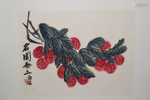 Chinese Watercolor Painting after Qi BaiShi