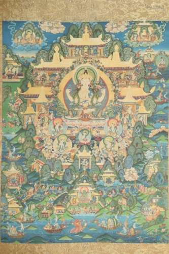 Chinese Tibetan Thangka