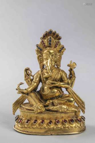 népal bronze Ganesha